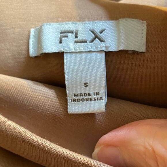 FLX Size S Tan Pull On Slim Leg Pants - Picture 6 of 7
